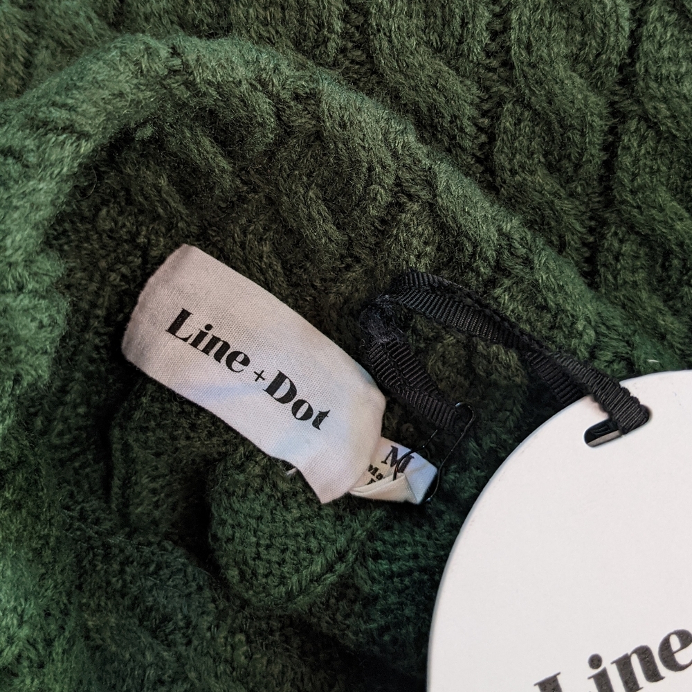 🌸FINAL⬇️🌸🌟LAST🌟NWT Line & Dot Juniper Cable Knit Sweater - Picture 4 of 5